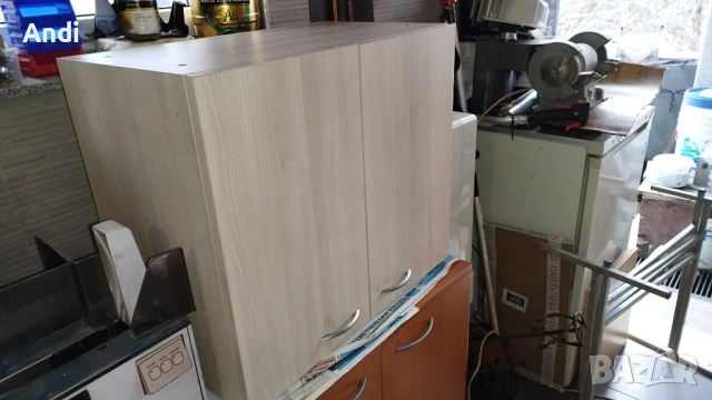 Кухненски шкаф горен с две врати и рафт 70/60/40см избелен дъб, снимка 3 - Кухни - 53115663