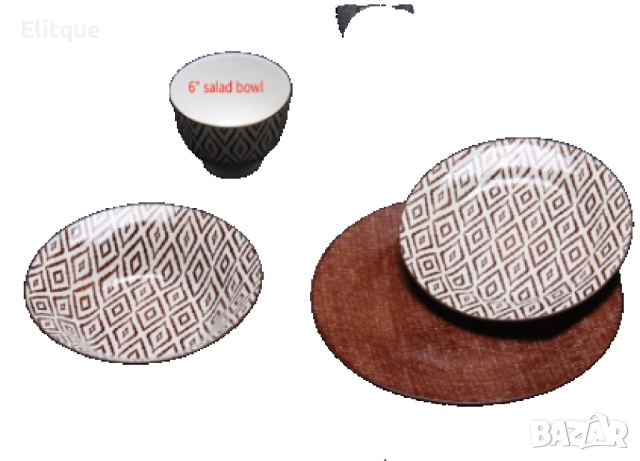 Керамичен сервиз за хранене от 24 части - Съвършенство и елегантност за вашата трапеза, снимка 9 - Други - 52861451