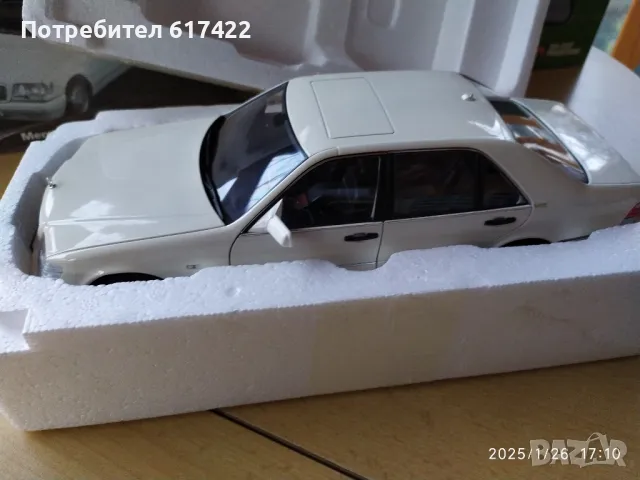 1:18 Метален модел на Mercedes-Benz S600 V12 W140 NOREV HQ, снимка 3 - Колекции - 48912809