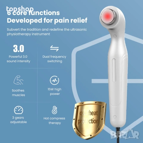 Чисто нов професионален ултразвуков инструмент за терапия DVONE CS-776 – рехабилитация у дома, снимка 2 - Други - 53204292