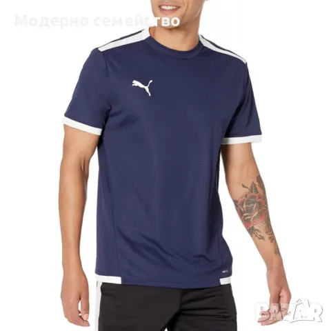 Мъжка тениска PUMA TeamLIGA Football Tee Navy, снимка 1 - Тениски - 46846721