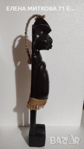 3 леки дървени статуетки африкански фигури, снимка 7 - Статуетки - 45560726