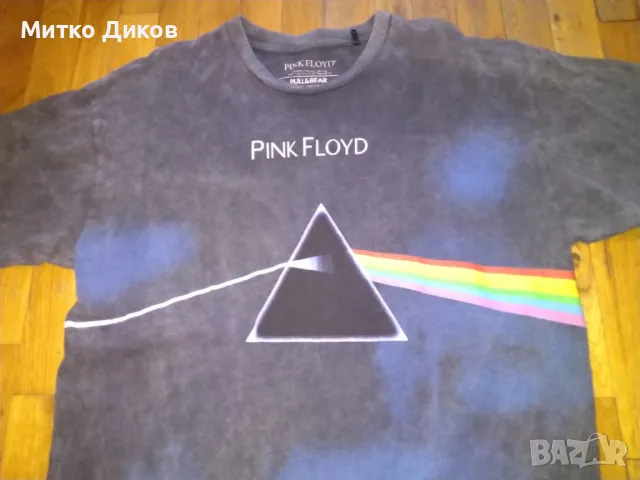 Pink Floyd Pull and Bear маркова рокаджийска тениска размер М, снимка 3 - Тениски - 49442221