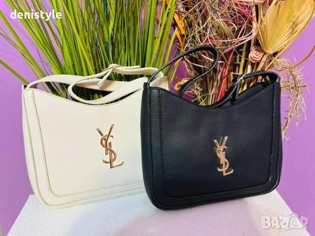 Дамска черна кожена чанта