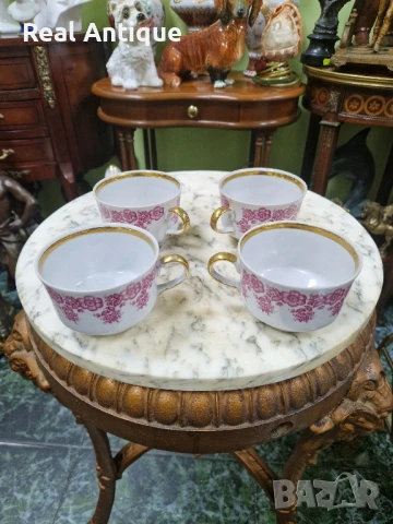 Антикварни 4 броя Руски съветски порцеланови чаши за чай