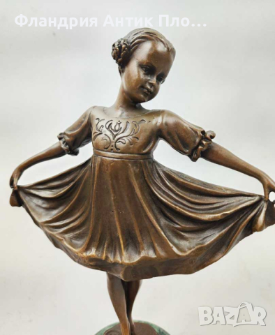 Грацията на Балерината - статуетка бронз, снимка 1 - Статуетки - 44988858