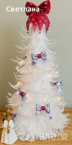 Ръчно изработена елха за декорация 