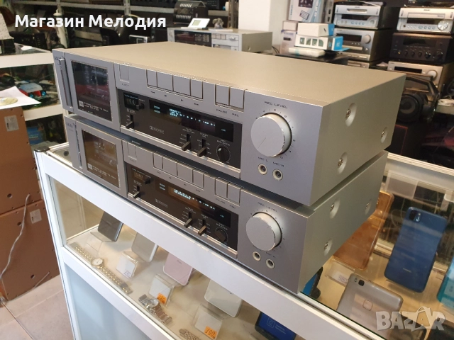 Касетен дек AKAI CS-F110 В отлично техническо и визуално състояние. Наличен само долният, горният де, снимка 7 - Декове - 51052513