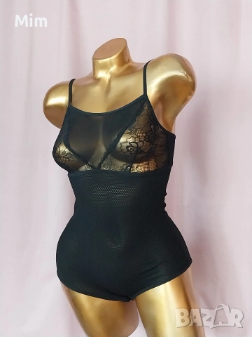 S Черно дантелено боди , снимка 10 - Бельо - 54249121