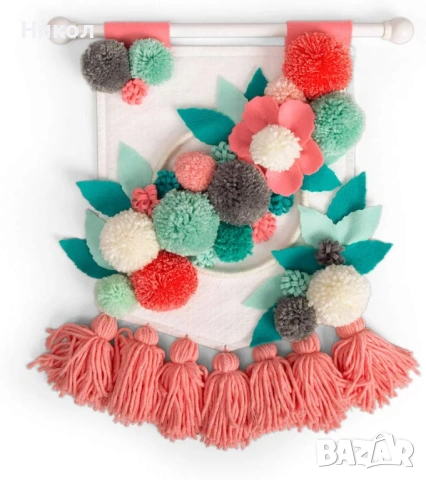 Комплект за изработка на помпони Sizzix, Инструмент за изработка на помпони „Направи си сам“, 4 разм, снимка 4 - Декорация за дома - 53166353