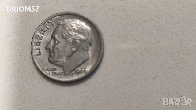 Монети САЩ 1 дайм, [1966-1977], снимка 4 - Нумизматика и бонистика - 45810390
