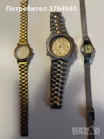 Лот от 3 броя ръчни часовници (Gruen, CK и др.)