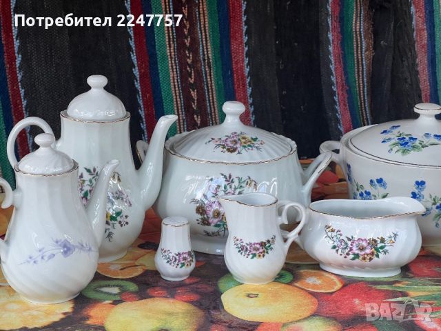 Чайник порцелан КИТКА, снимка 3 - Антикварни и старинни предмети - 45991032