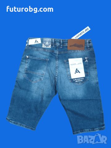 Къси дънки за мъже в син цвят, снимка 4 - Дънки - 45434072