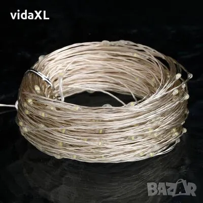 vidaXL LED стринг с 300 LED студено бяло 30 м（SKU:330051）, снимка 4 - Декорация за дома - 48495057