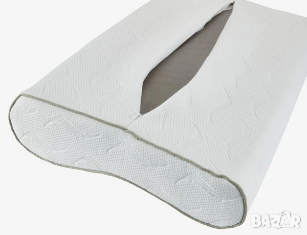 Ергономична възглавница с мемори пяна 40x60x11/9 WELLPUR KYRKJA намалена от 49 Евро, снимка 6 - Възглавници - 54113226