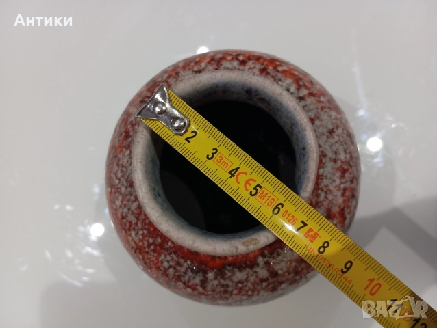 Стара керамична ваза маркирана , снимка 5 - Вази - 52528057