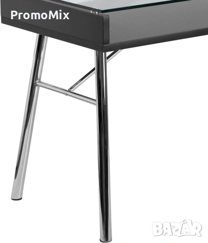 Бюро Flash Furniture Brettford NAN-JN-2966-GG Бюро с плот от закалено стъкло Работна маса Офис бюро , снимка 6 - Бюра - 54216673