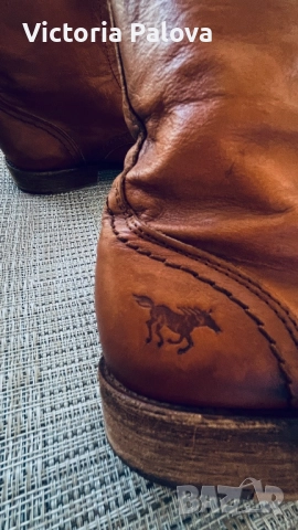 Боти MUSTANG естествена кожа, снимка 7 - Дамски боти - 51463504