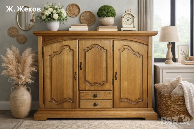 Масивен дървен шкаф