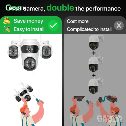 HD WiFi PTZ Camera auto tracking, снимка 5 - Камери - 31271891