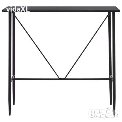 vidaXL Бар маса, черна, 120x60x110 см, МДФ(SKU:281546), снимка 2 - Маси - 48496188