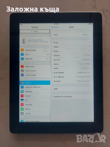 Apple iPad 4 Retina Display 9.7'' (64GB), снимка 4 - Таблети - 52817468