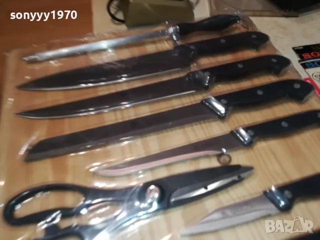 КОМПЛЕКТ НОЖОВЕ С ДЪСКА САТЪР МАСАТ ОТ ГЕРМАНИЯ 2705251118, снимка 5 - Колекции - 50441569