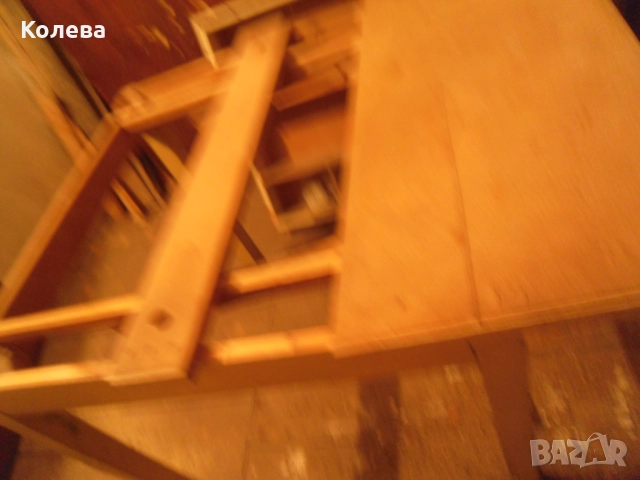 Дървена разтегателна маса , снимка 3 - Маси - 51751949