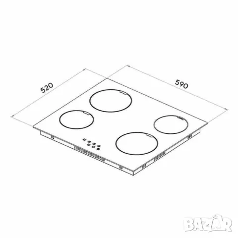 Плот за вграждане - инфрачервен 4 плочи, снимка 8 - Котлони - 47120939