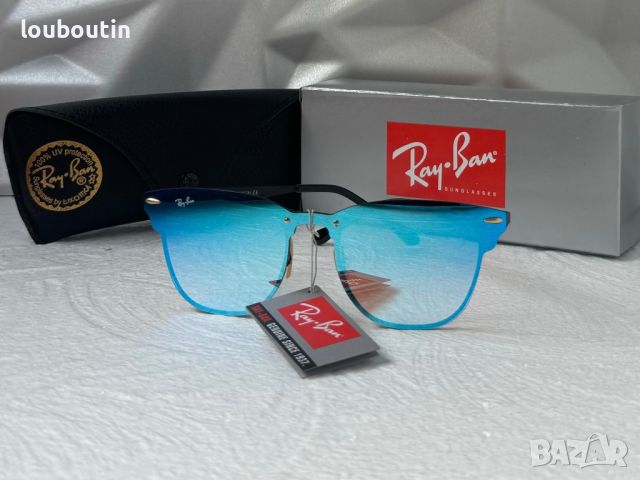 Ray-Ban RB3576 дамски слънчеви очила сини огледални , снимка 5 - Слънчеви и диоптрични очила - 45430173