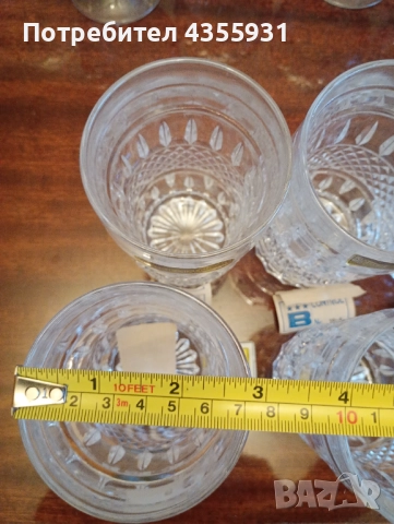 Чисто Нови кристални чаши Bohemia Chzehislovakia безалкохолно вода , снимка 5 - Антикварни и старинни предмети - 52226513