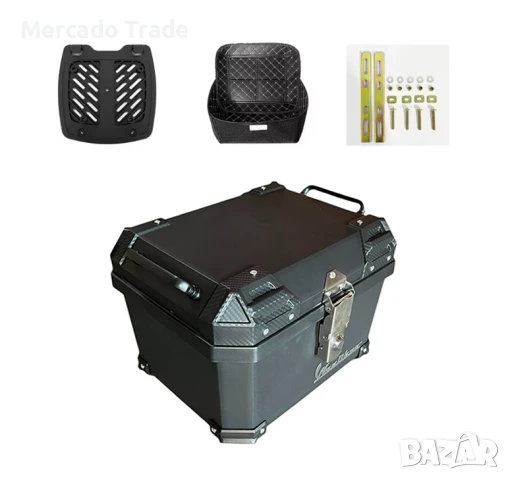 Куфар за мотоциклет Mercado Trade, 30л., Черен, снимка 3 - Аксесоари и консумативи - 50475952
