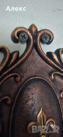 Изящна дървена закачалка в Бароков стил., снимка 7 - Закачалки - 53405354