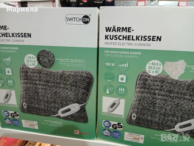 Мека електрическа възглавница сива , снимка 2 - Други - 51108457