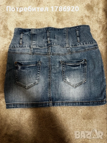 Дънкова пола Pull & Bear Basic Denim - casual перфекция! 👖, снимка 5 - Поли - 51396994