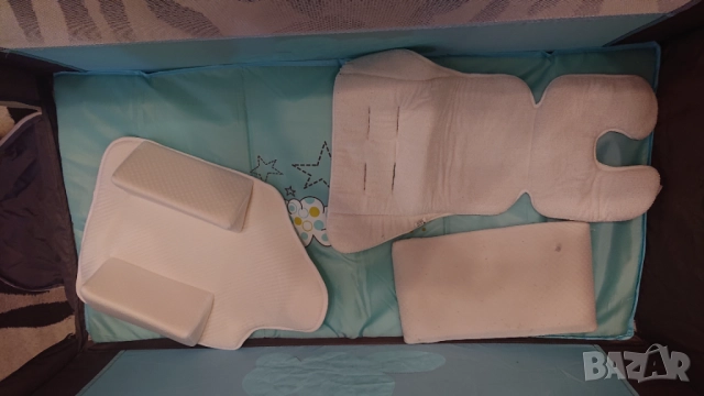 Бебешко легло кошара Мони с матрак,завивка,възглавница,комплект за преобличане, снимка 6 - Кошарки - 52183274