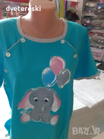 Нощници за бременни и кърмене, снимка 4 - Дрехи за бременни - 52120207