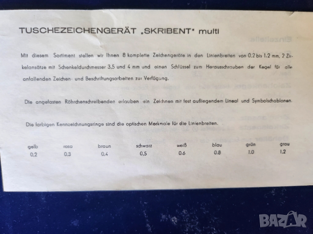 рапидографи немски Scibent Multi Cleo - 8 писци и Staedtler, нови, неползвани(Markant)...., снимка 11 - Ученически пособия, канцеларски материали - 48357389