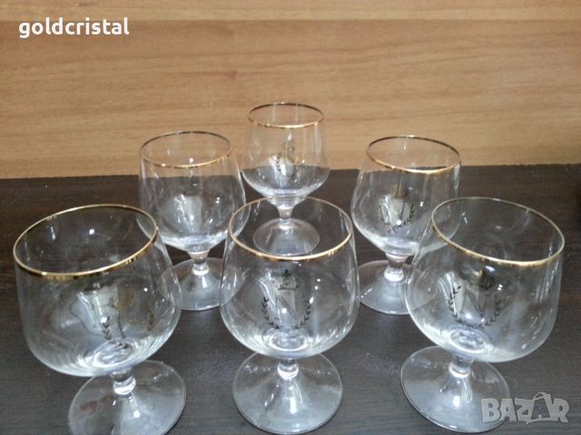 Ретро стъклени чаши за коняк Наполеон , снимка 5 - Антикварни и старинни предмети - 45906325