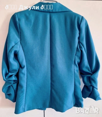 Ефектно сако с набран ръкав, снимка 7 - Сака - 51455564