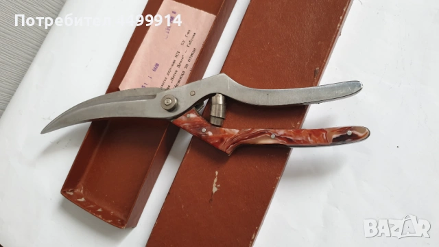 Стара ножица за птици на завод "Петко Денев"Габрово, снимка 4 - Антикварни и старинни предмети - 53666966