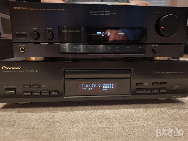 Стерео усилвател Onkyo a-m50, снимка 4 - Ресийвъри, усилватели, смесителни пултове - 52366617