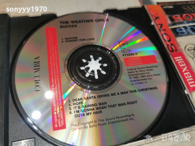 THE WEATHER GIRLS-ORIGINAL CD ВНОС GERMANY 0204261650H2E6R, снимка 5 - CD дискове - 54068213