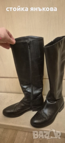 Продавам черни страхотни дамски ботуши, снимка 6 - Дамски ботуши - 53712288