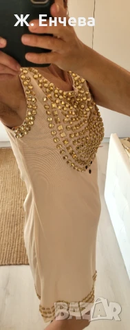 рокля с камъни, снимка 2 - Рокли - 50515492