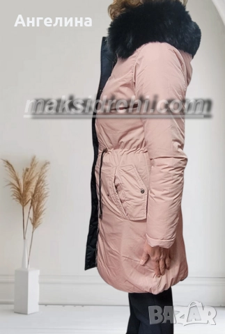 Елегантно дамско зимно яке с две лица., снимка 7 - Якета - 52385947