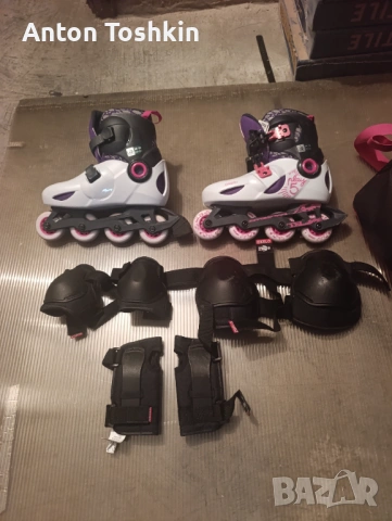 Ролери за момиче 34-36 + комплект протектори