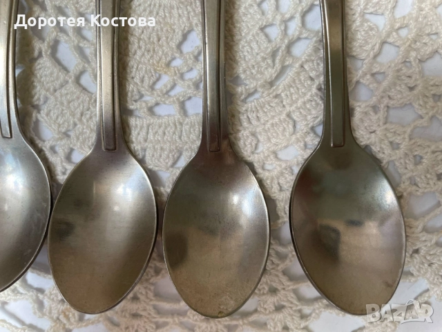 Красиви детски лъжички от Англия с маркировки, снимка 5 - Антикварни и старинни предмети - 51457165