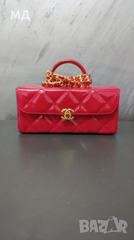 Channel нова малка чанта червена, снимка 10 - Чанти - 52311592